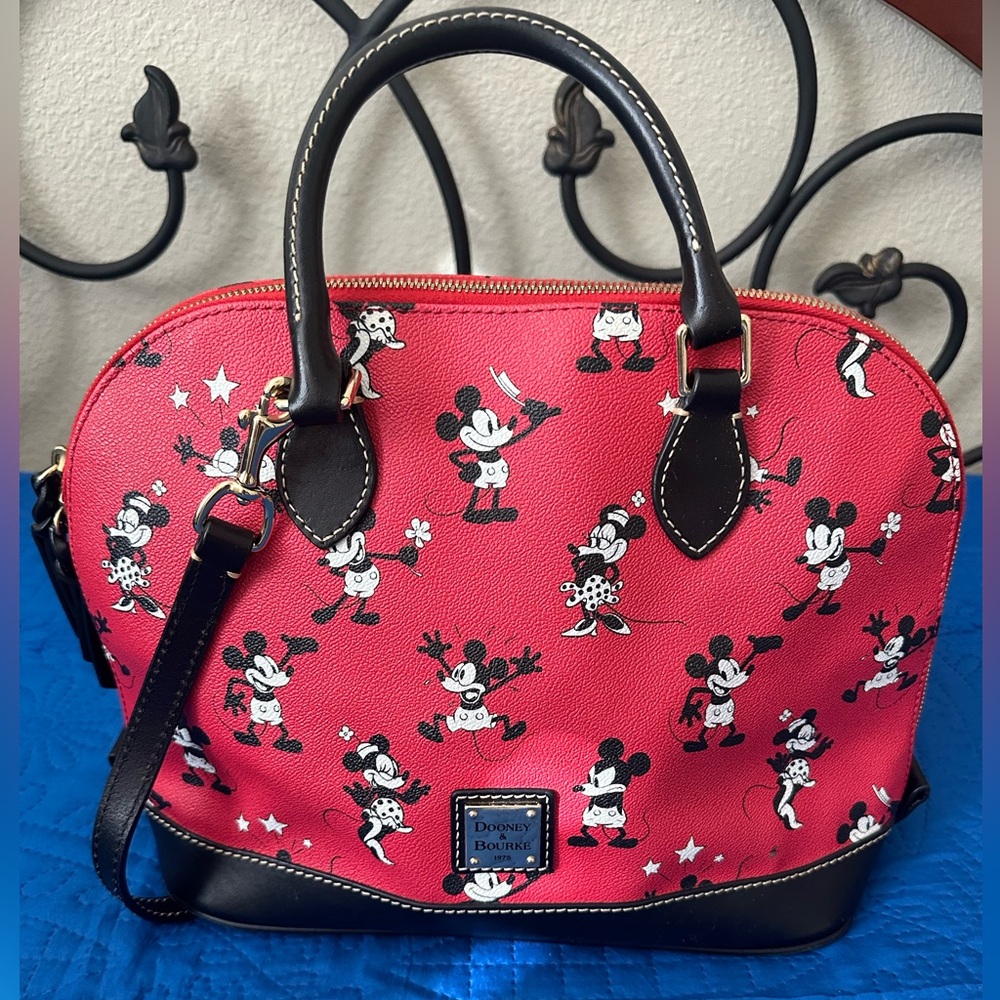 Dooney & Bourke Red Mickey Mouse Satchel DISNEY RETIRED